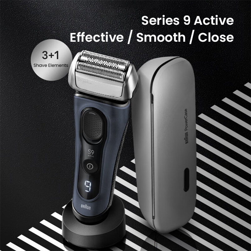 Men'S Grooming Uk - เครื่องโกนหนวดไฟฟ้า Braun S9 Active 9023s 110-240V