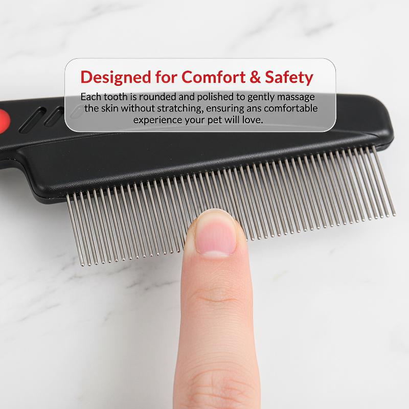 Comb Fine Tooth - หวีกำจัดเหา ฟันละเอียด สแตนเลส 1 ชิ้น ปลอดภัย