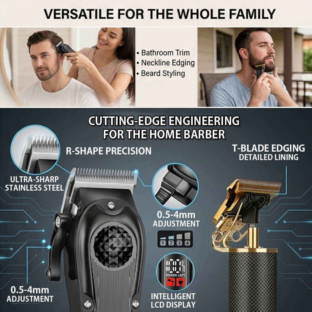 เครื่องตัดผมมืออาชีพพร้อมจอแสด - Men'S Grooming Essentials บทวิจารณ์และราคา
