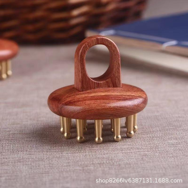 หวีนวดเส้นลมปราณ หวีทองแดงไม้จ - Comb Fine Tooth บทวิจารณ์และราคา