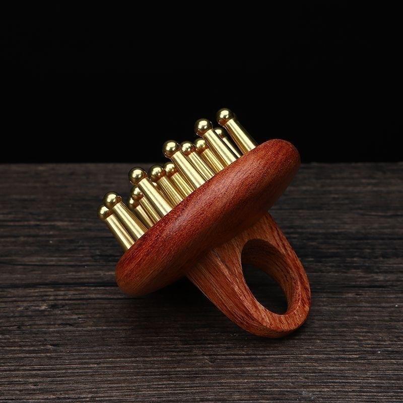 หวีนวดเส้นลมปราณ หวีทองแดงไม้จ - Comb Fine Tooth บทวิจารณ์และราคา