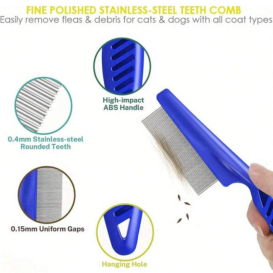 4 ชิ้น/6 ชิ้น หวีสำหรับสัตว์เล - Comb Fine Tooth บทวิจารณ์และราคา