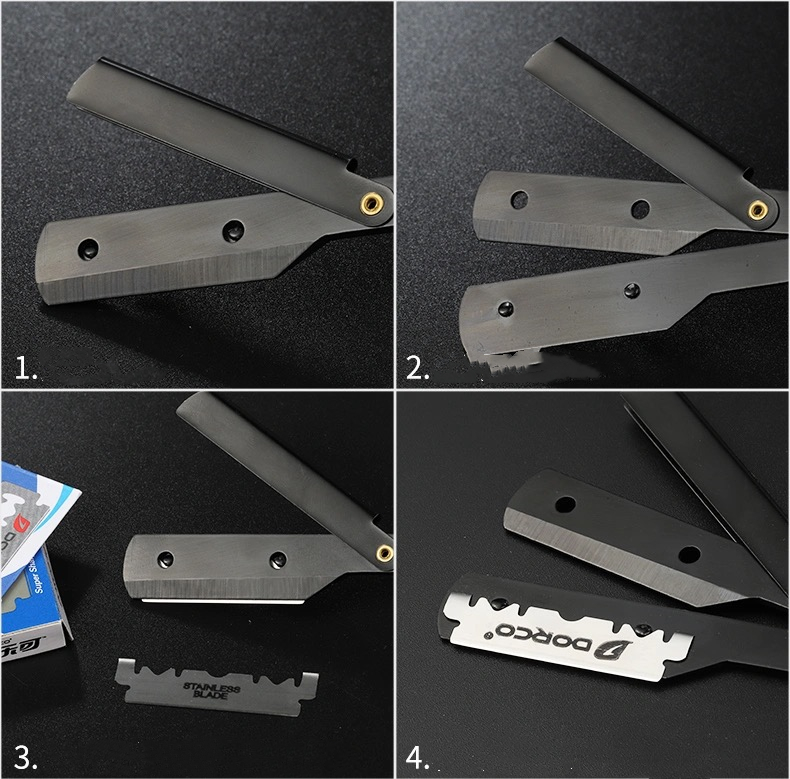 มีดโกนผมตรงสำหรับผู้ชาย FnLune - Straight Razor Safety บทวิจารณ์และราคา