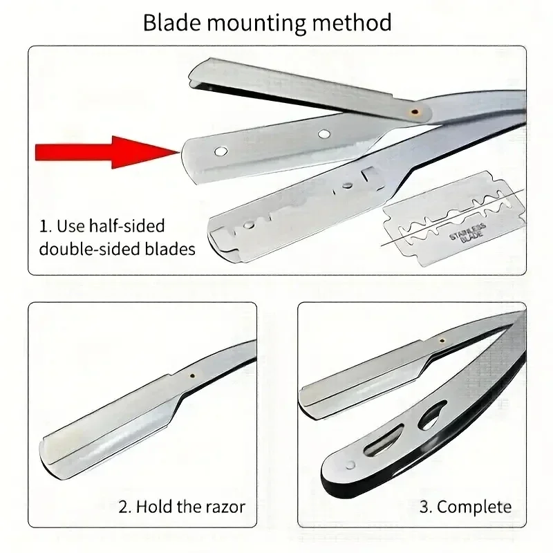 มีดโกนขนสำหรับผู้ชาย ใบมีดโกนแ - Straight Razor Safety บทวิจารณ์และราคา