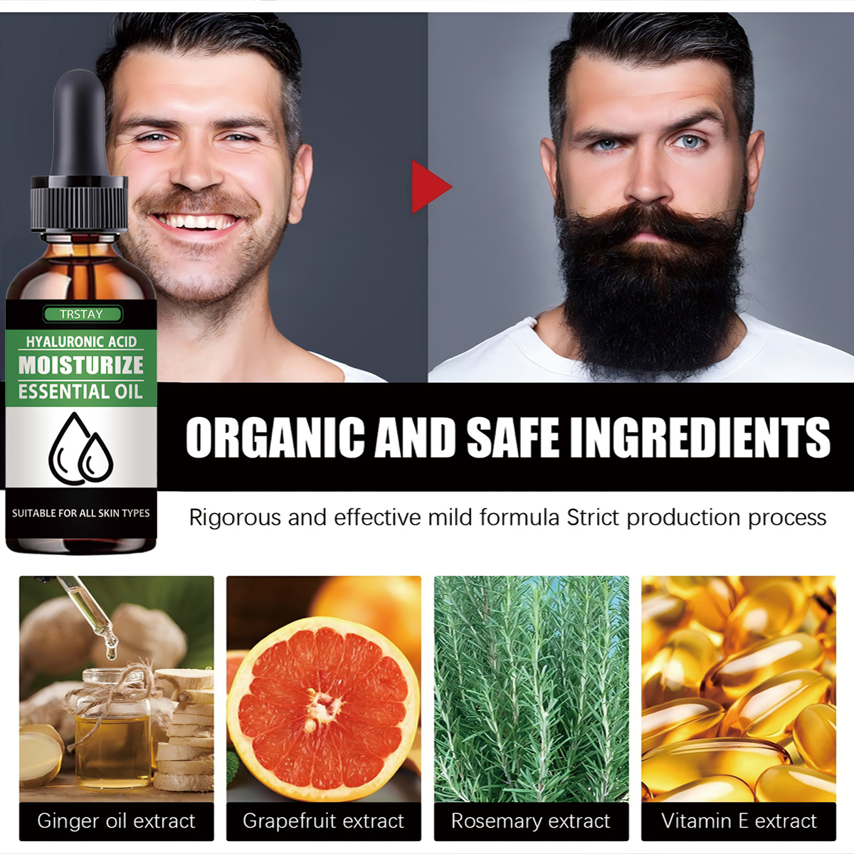 100% ธรรมชาติเร่งผมบนใบหน้า Gr - Men'S Grooming Essentials บทวิจารณ์และราคา