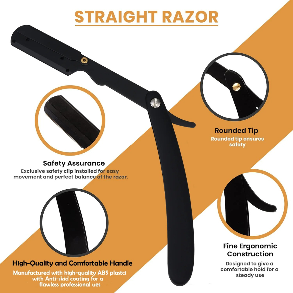 มีดโกนหนวดแบบตรงสำหรับมืออาชีพ - Straight Razor Safety บทวิจารณ์และราคา