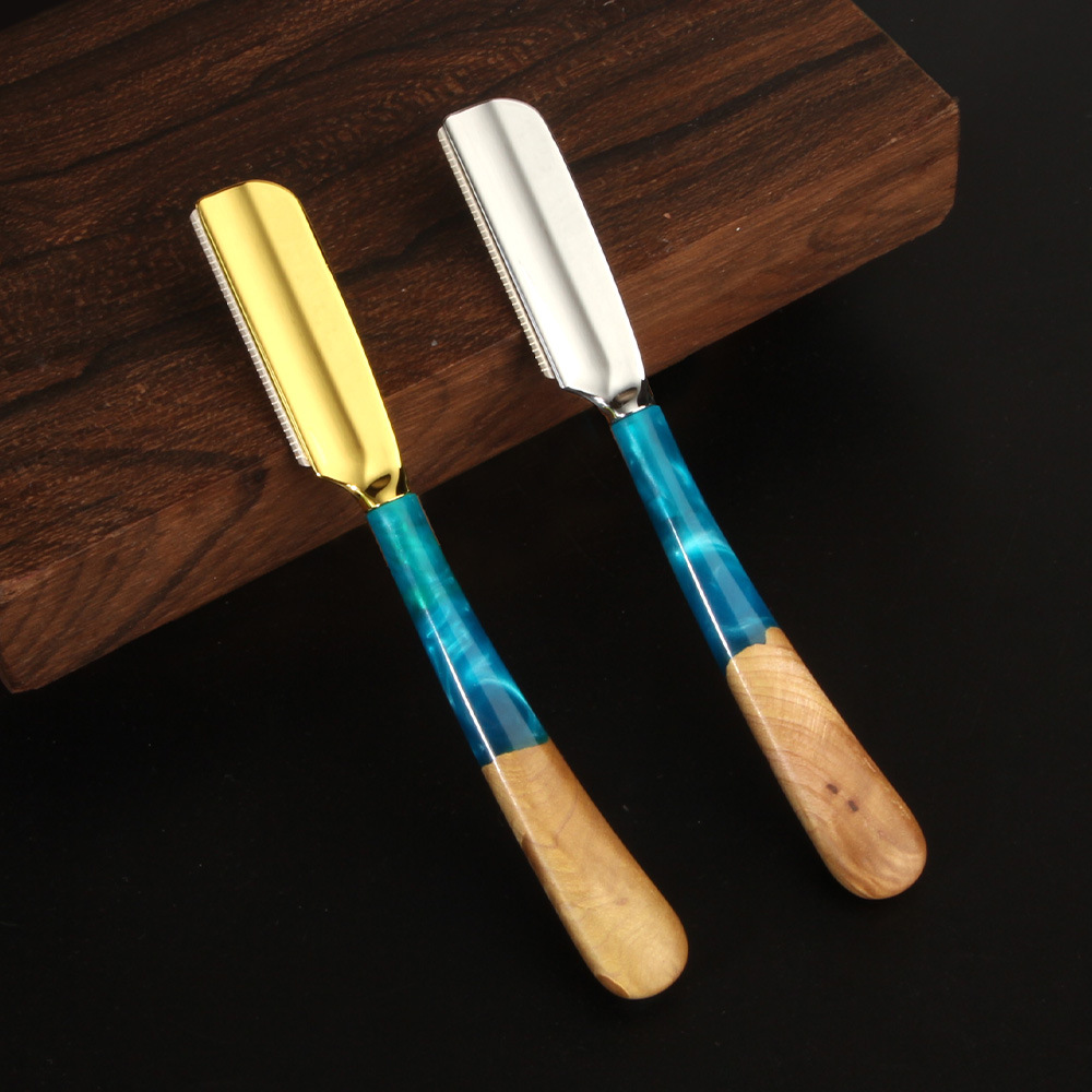 มีดโกนหนวดแบบตรงด้ามไม้ Pro ให - Straight Razor Safety บทวิจารณ์และราคา