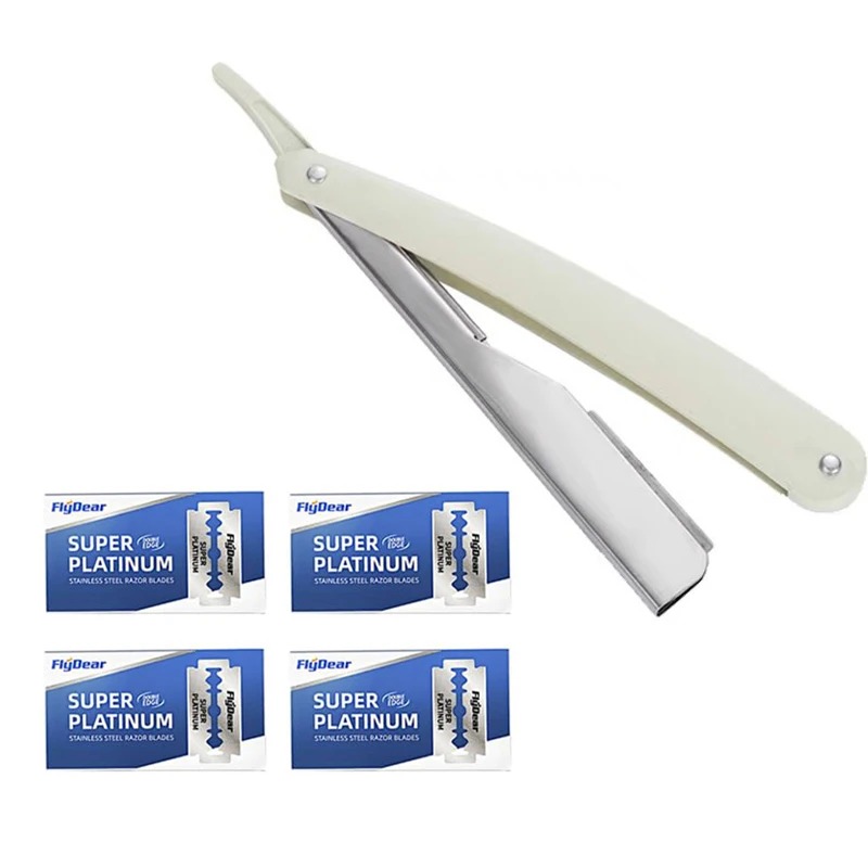 มีดโกนหนวดแบบมืออาชีพ ใบมีดตรง - Straight Razor Safety บทวิจารณ์และราคา