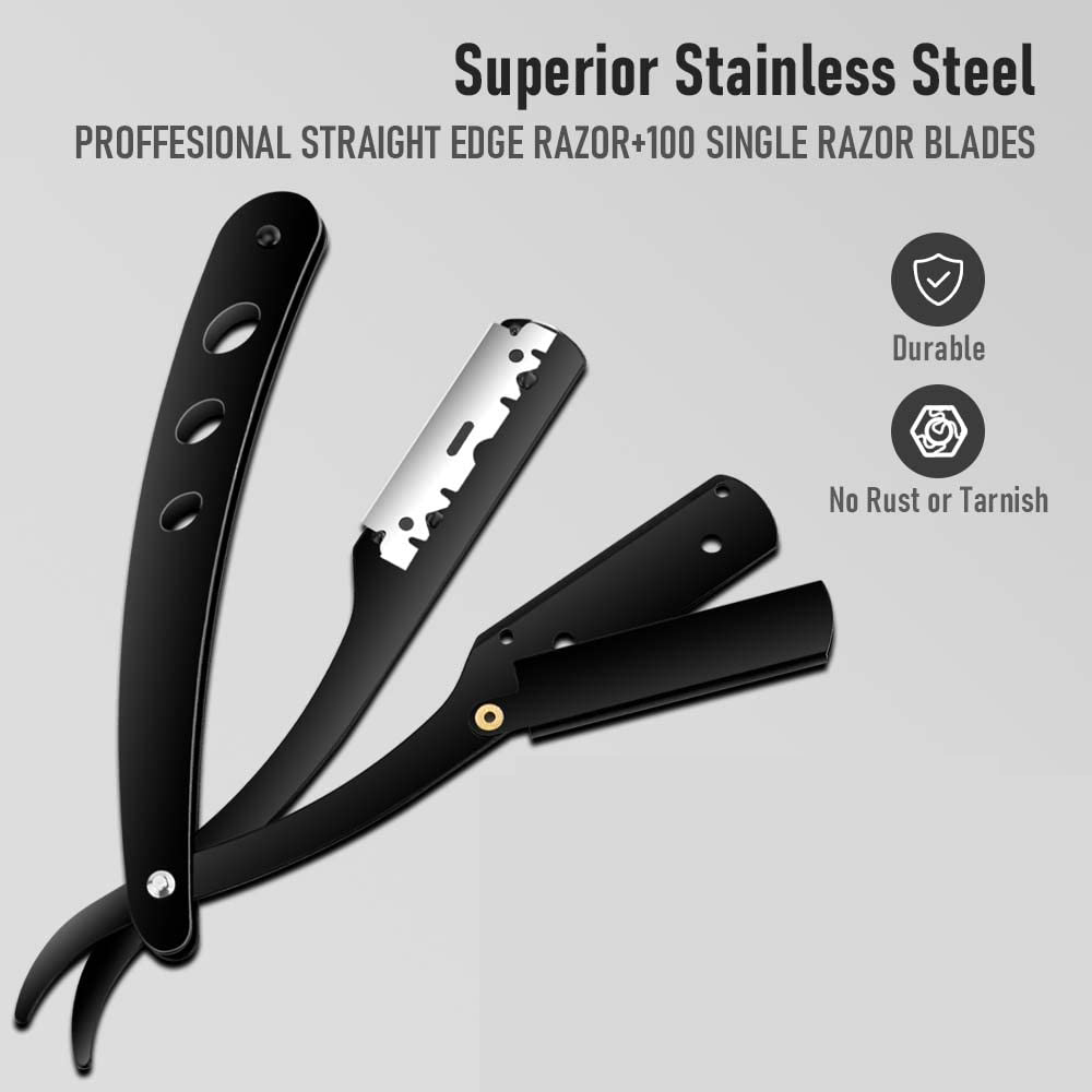 มีดโกนหนวดตรงสำหรับผู้ชาย ใบมี - Straight Razor Safety บทวิจารณ์และราคา