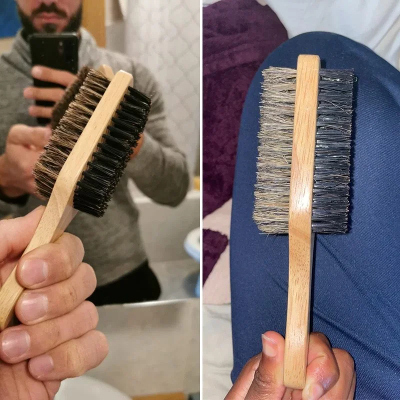 แปรงปัดเคราพร้อมด้ามไม้ธรรมชาต - Men'S Grooming Essentials บทวิจารณ์และราคา