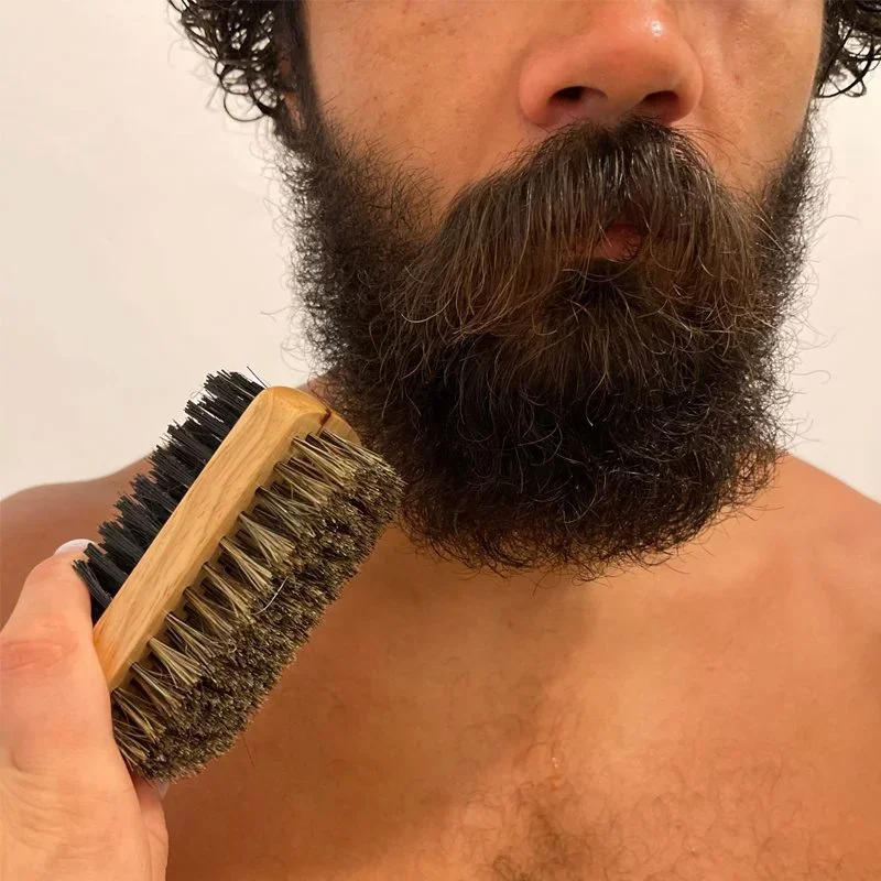 แปรงปัดเคราพร้อมด้ามไม้ธรรมชาต - Men'S Grooming Essentials บทวิจารณ์และราคา
