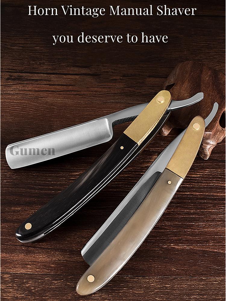 ญี่ปุ่น440C ตรงขอบ Sharp มีดโก - Straight Razor Safety บทวิจารณ์และราคา