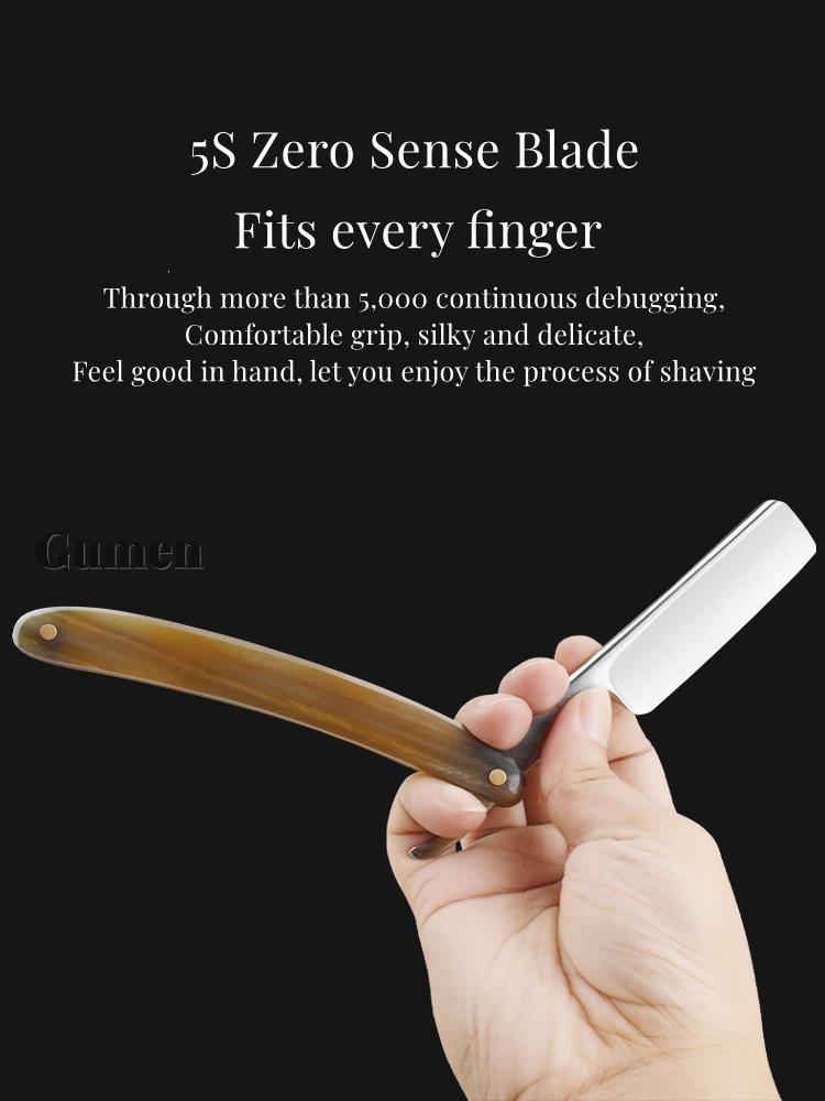 ญี่ปุ่น440C ตรงขอบ Sharp มีดโก - Straight Razor Safety บทวิจารณ์และราคา