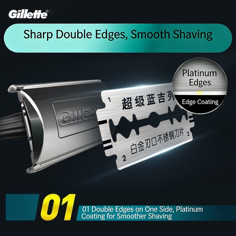 มีดโกนจิลเลตต์ ซุปเปอร์บลู มีด - Straight Razor Safety บทวิจารณ์และราคา