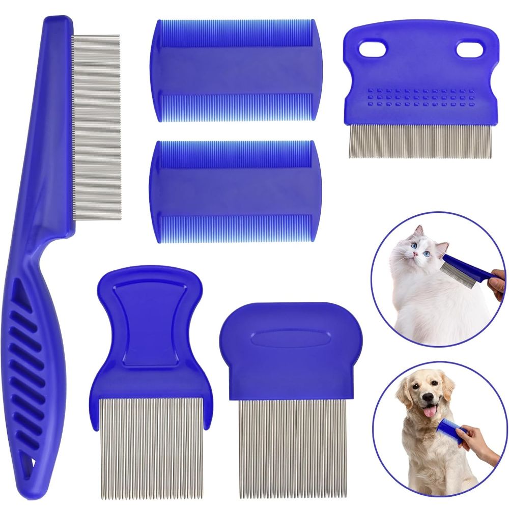 ชุดหวีกำจัดเห็บหมัด 6 ชิ้น/ชุด - Comb Fine Tooth บทวิจารณ์และราคา